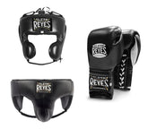Cleto Reyes Black Sparring Set – Authentic Professional Boxing Gear | PunchPro Boxing