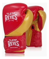 Cleto Reyes Red & Gold Hook and Loop Training Boxing Gloves