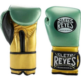 Cleto Reyes Professional Boxing Gloves – Gold & Mint Edition PunchPro Boxing