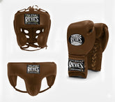 Cleto Reyes Chocolate Brown Lace-Up Sparring Set PunchPro Boxing
