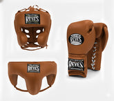 Cleto Reyes Authentic Tan Lace-Up Sparring Set PunchPro Boxing