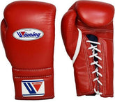 Winning Professional Lace-Up Boxing Gloves – Premium Training & Sparring Gloves | Red Edition | All Sizes (8oz–18oz)