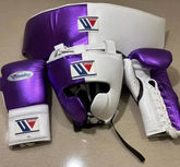 Winning Japan Purple & White Metallic Sparring Set
