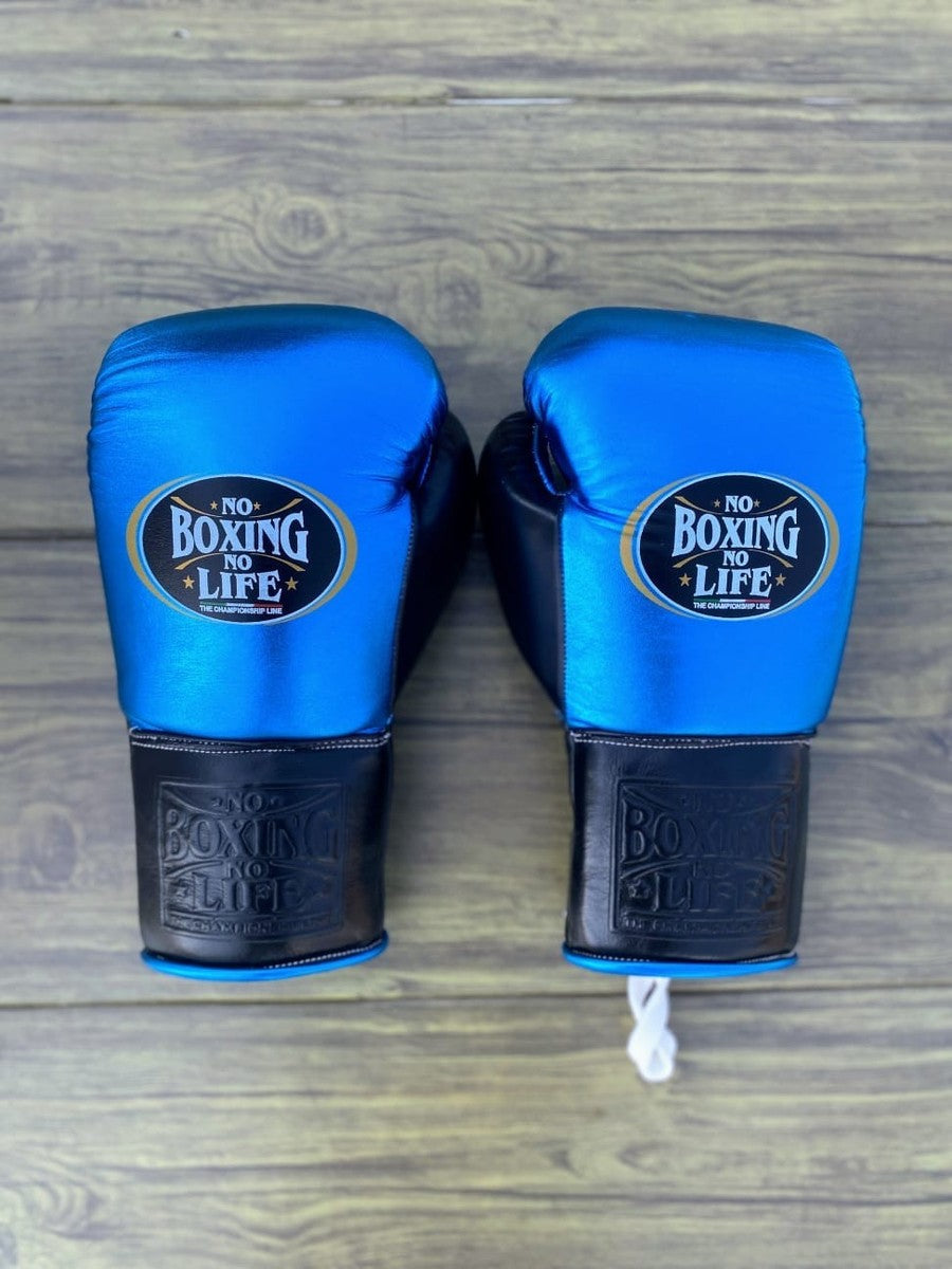 No Boxing No Life Blue & Black Boxing Set – Gloves, Headgear & Groin Guard | Authentic Mexican Gear (8oz–16oz) My Store