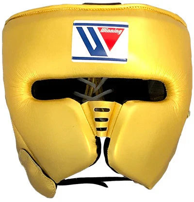 Winning FG-2900 Boxing Headgear – Gold | Lightweight Training Headgear with Open-Face Design My Store