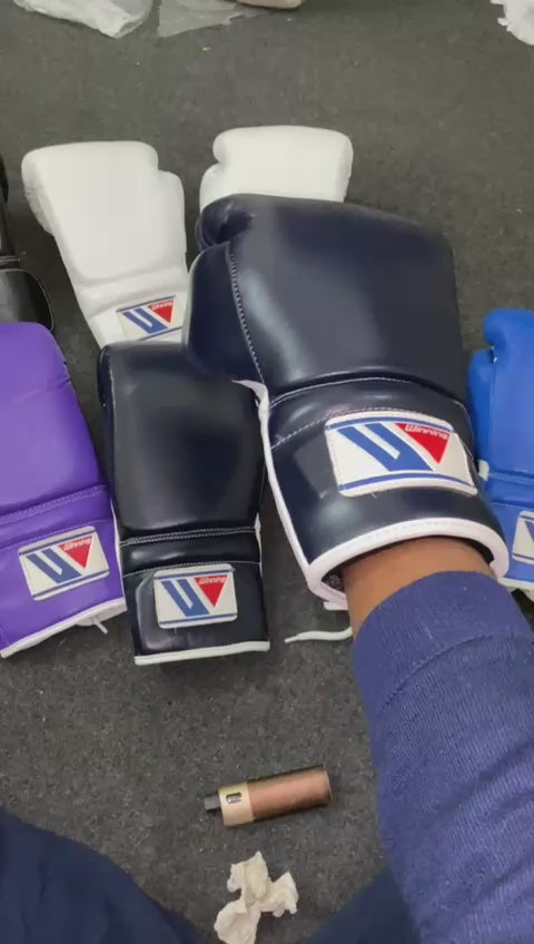 Premium Navy Boxing Gloves – Professional Training & Sparring Gloves | Available in 8oz, 10oz, 12oz, 14oz, 16oz