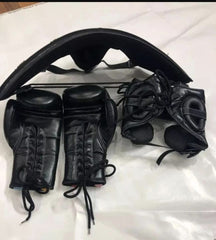 Custom Design Boxing Kit - Gloves, Head Guard, Groin Guard - Premium Gear Set