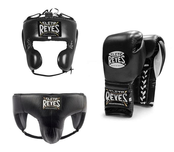 Cleto Reyes Black Sparring Set – Authentic Professional Boxing Gear | PunchPro Boxing