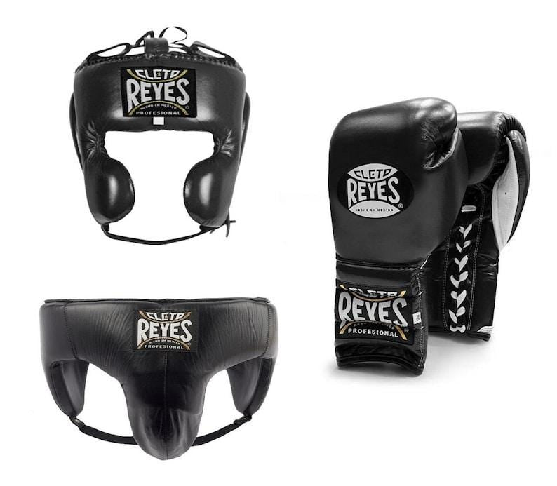 Cleto Reyes Black Sparring Set – Authentic Professional Boxing Gear | PunchPro Boxing