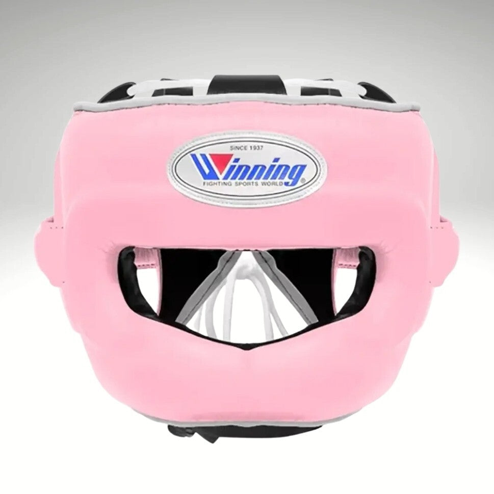 Winning Pink Boxing Set | Pro Lace-Up Gloves, Headgear & Groin Protector – Authentic Japanese Gear