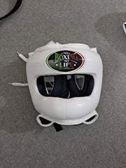 No Boxing No Life All-White Boxing Set – Gloves, Headgear & Groin Protector | Handmade Mexican Boxing Gear (8oz–16oz)