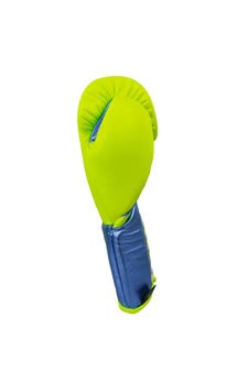 No Boxing No Life training and sparring gloves neon green blue 8 oz to 20 oz