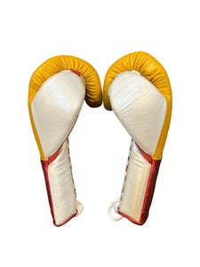 No Boxing No Life training and sparring gloves yellow red gold 8 oz to 20 oz