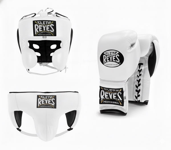 Cleto Reyes Classic White Lace-Up Sparring Set