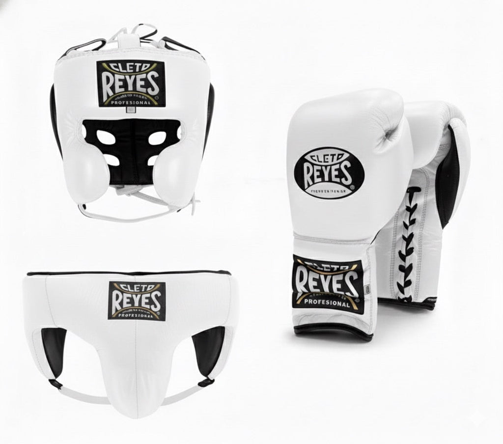 Cleto Reyes Classic White Lace-Up Sparring Set – PunchPro Boxing