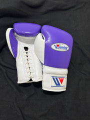 Custom Winning Purple & White Boxing Gloves – Premium Sparring Edition