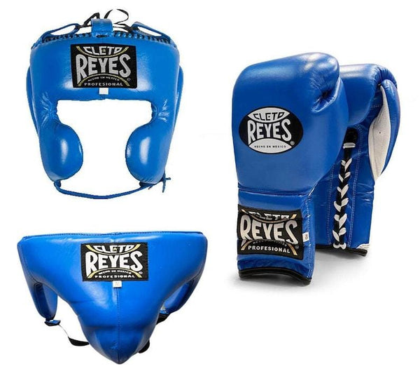 Cleto Reyes Blue Sparring Set – Premium Mexican Leather Boxing Gloves | PunchPro Boxing