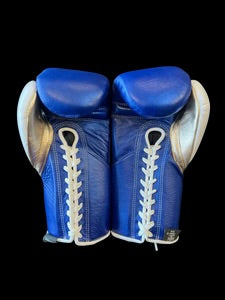 No Boxing No Life training and sparring gloves blue gold