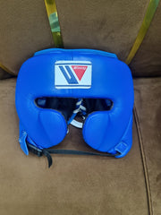 Winning All Blue Boxing Set – Gloves (All Sizes) + Headgear + Groin Guard | Premium Japan-Made Gear