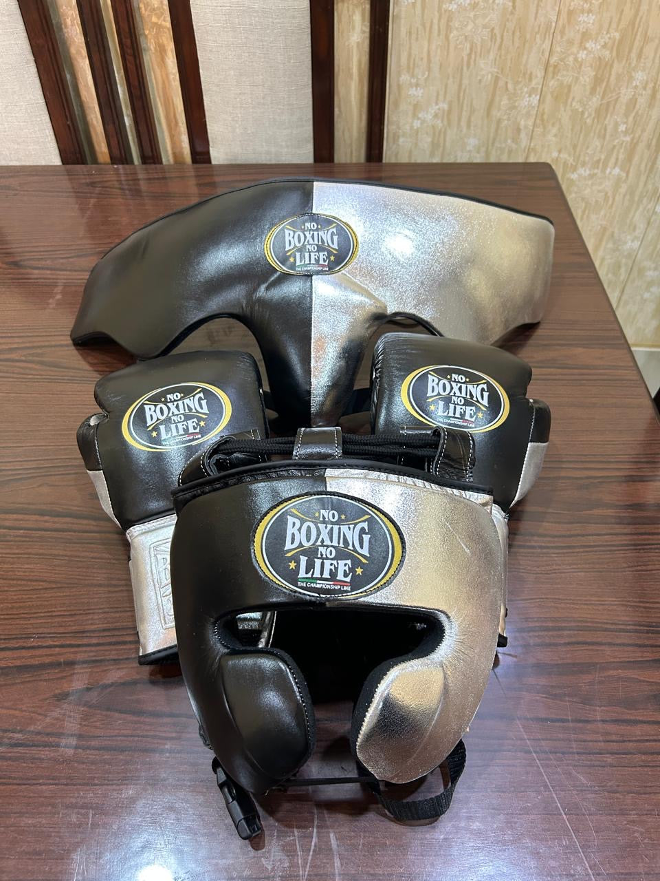 Boxing Life Black & Silver Sparring Gloves – Premium Training Gear | PunchPro Boxing