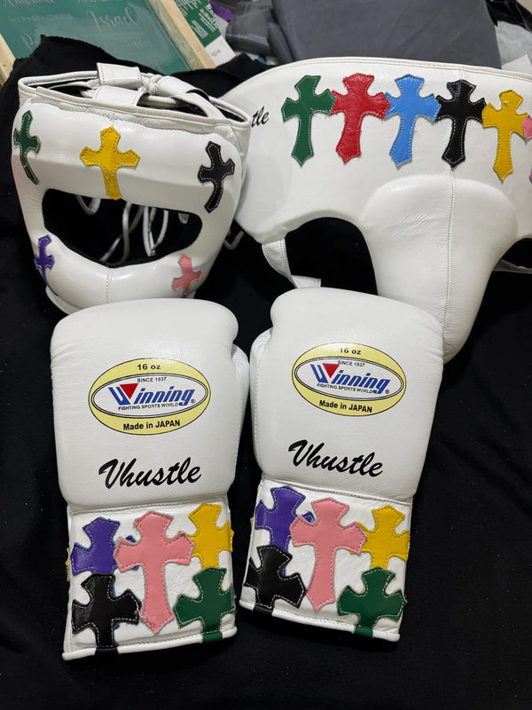 Custom Winning Puzzle Boxing Gloves – Multi-Color Training & Sparring Gloves | Punch Pro Boxing