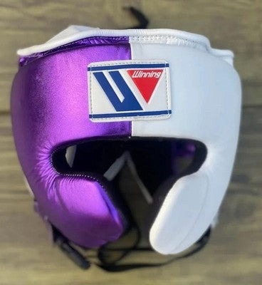 Winning Japan Purple & White Metallic Sparring Set PunchPro Boxing