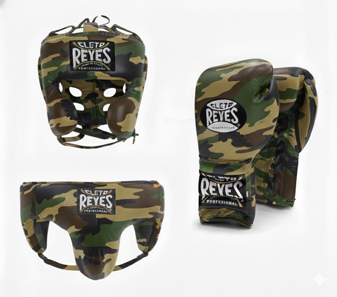 Cleto Reyes Tactical Camo Lace-Up Sparring Set