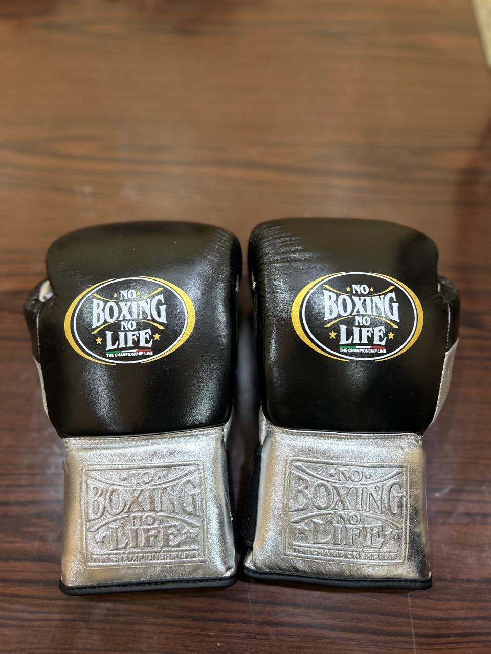 Black & Silver Pro Boxing Gloves – Premium Sparring & Training Set | PunchPro Boxing
