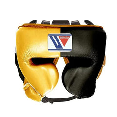 Winning Boxing Set Black & Golden | Gloves, Headgear & Groin Protector – Premium Japanese Boxing Gear
