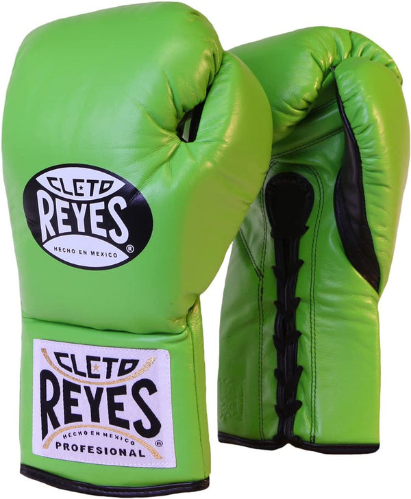 Cleto Reyes Green Boxing Gloves – Lace-Up | PunchPro Boxing