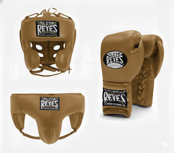Cleto Reyes Vintage Brown Lace-Up Sparring Set