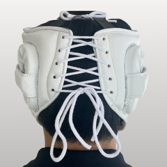 Winning FG-5000 Face Saver Headgear – White | Full-Face Protection for Boxing & Sparring