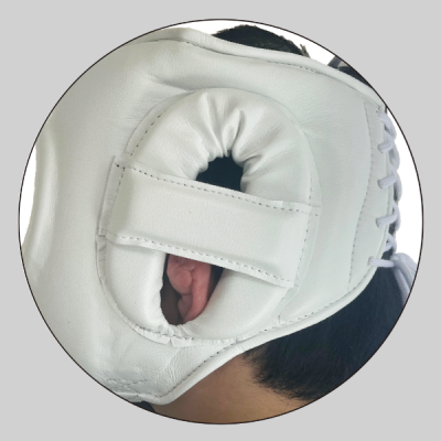 Winning FG-5000 Face Saver Headgear – White | Full-Face Protection for Boxing & Sparring