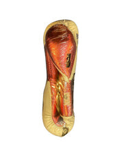 No Boxing No Life Red & White Boxing Gloves | Mexican Handmade Lace-Up Pro Training Gloves