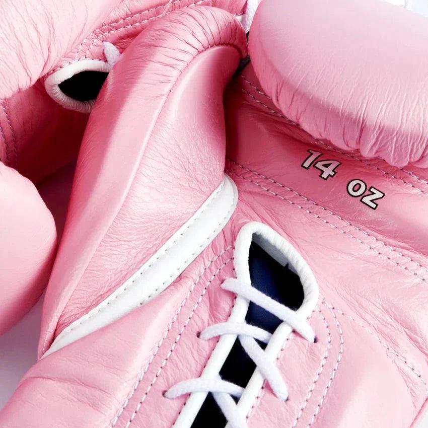 All-Size Pink Boxing Gloves – Custom Cowhide Leather, Personalizable