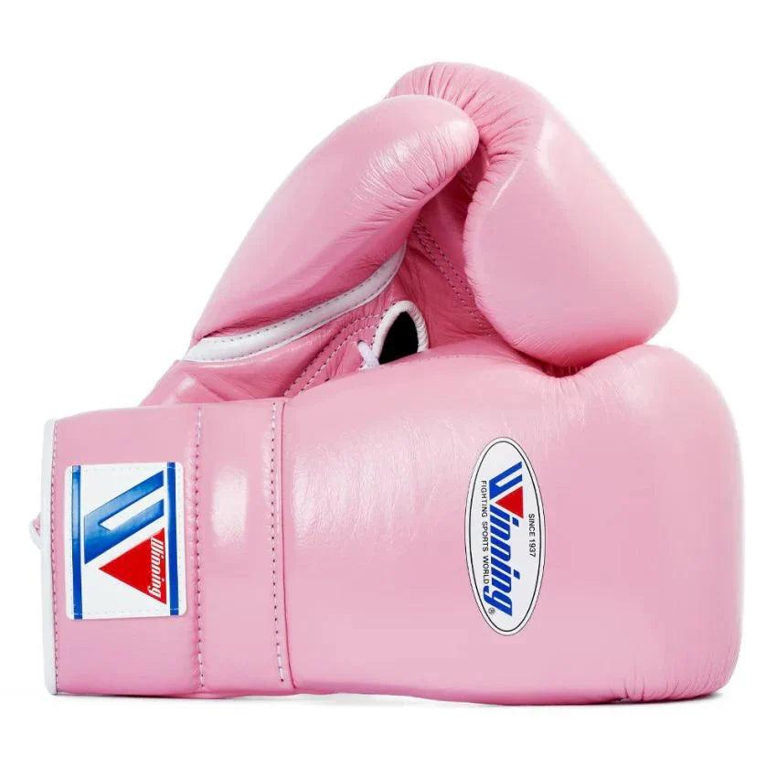 All-Size Pink Boxing Gloves – Custom Cowhide Leather, Personalizable