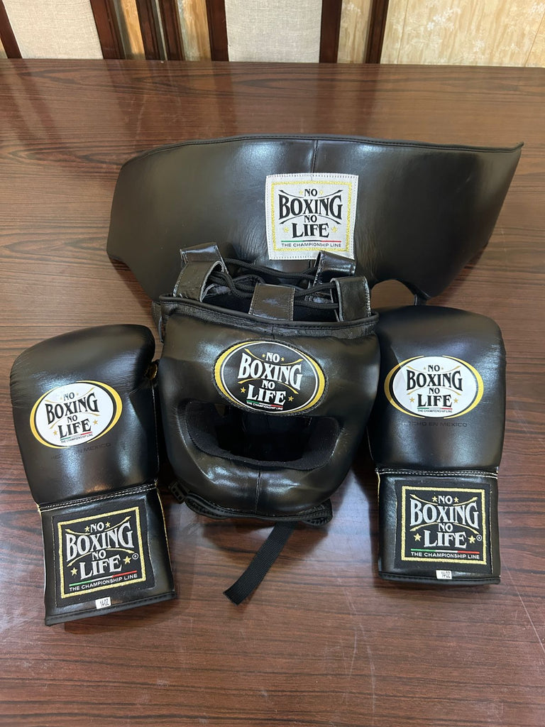 No Boxing No Life All-Black Complete Boxing Set (8oz–20oz