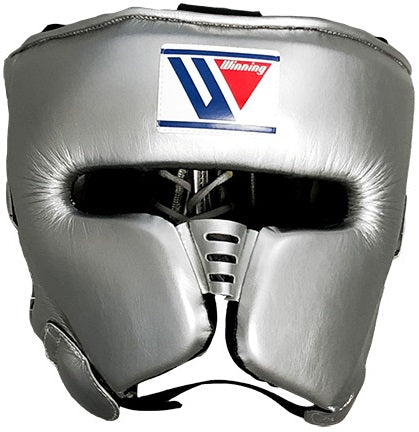 Winning FG-2900 Boxing Headgear – Metallic Silver | Lightweight Professional Sparring Protection