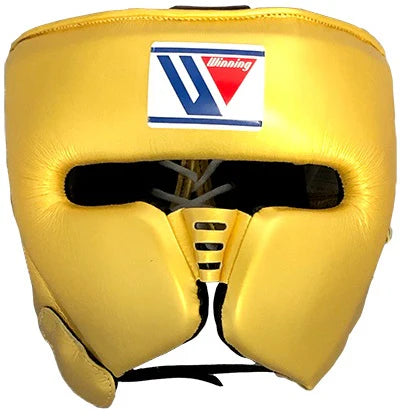 Winning FG-2900 Boxing Headgear – Gold | Lightweight Training Headgear with Open-Face Design