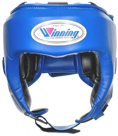 Winning FG-2900 Open Face Headgear – Blue | Lightweight Sparring Protection, Japan Made